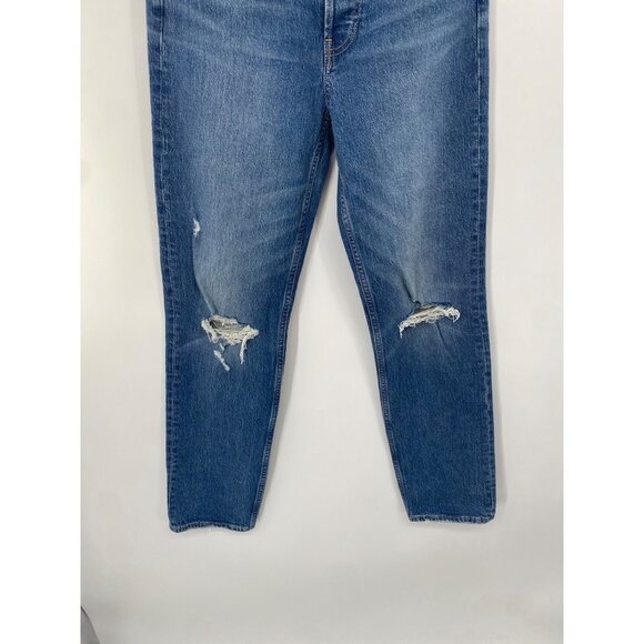 Gap Denim Cheeky Straight High Rise Jeans Womens 27/4T Distressed Button Fly - Picture 7 of 7